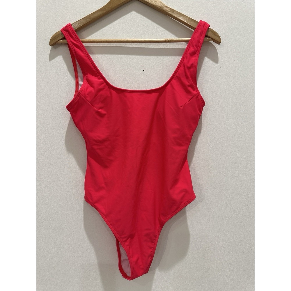 Summer Mae Swimsuit  Swimsuit  Padded High Cut, Orange Size Medium‎ Red/Orange